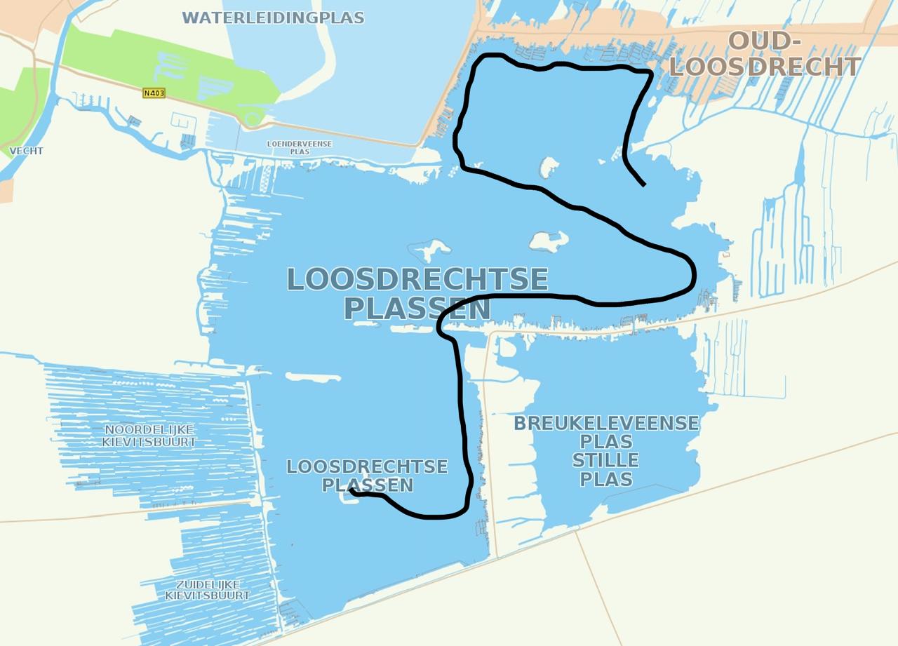 Route Gondelvaart Loosdrecht 2026